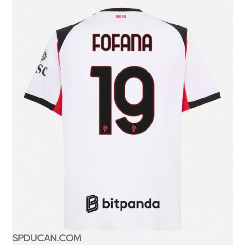Muški Nogometni Dres AC Milan Youssouf Fofana #19 Gostujuci 2025-26 Kratak Rukav